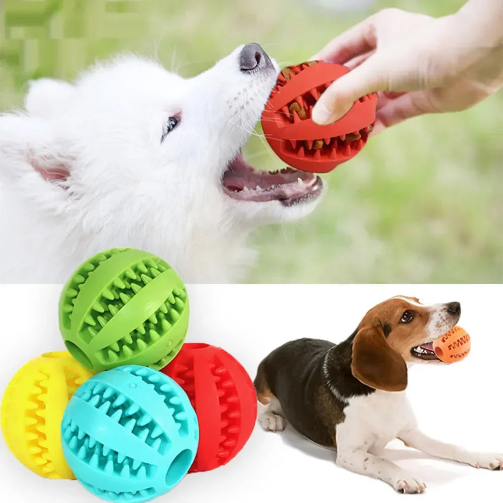 Interactive Rubber Balls for Small Large Dogs